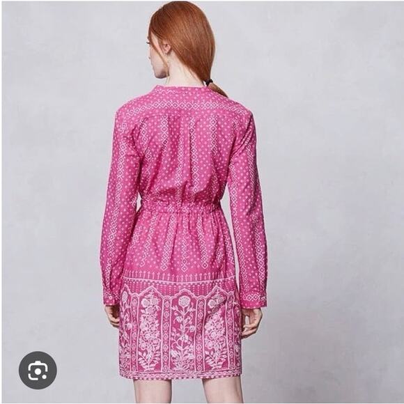 Anthropologie Meadow Rue Lightweight shirt Dress US size 6 Cotton *M - Picture 5 of 5